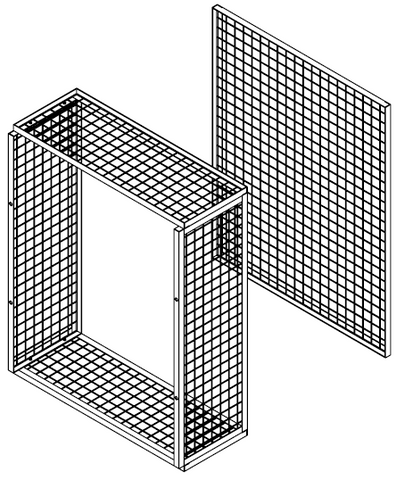 Inverter Security Cage - 1000x1260x400mm